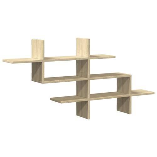 Zidna polica boja hrasta 124,5x18x60,5 cm konstruirano drva - sonoma hrast 1 Cijena