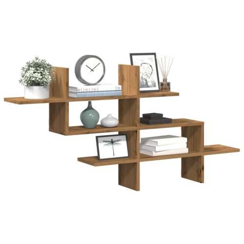 Zidna polica boja hrasta 124,5x18x60,5 cm konstruirano drva - Boja hrasta 1 Cijena