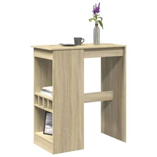 Barski stol s držačima boja hrasta 90x47,5x103,5 cm drveni - sonoma hrast 1 Cijena