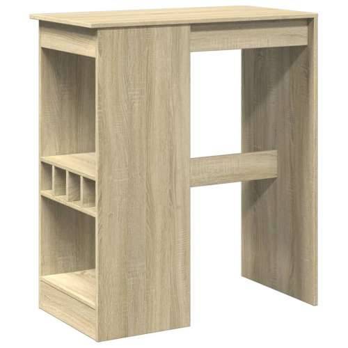 Barski stol s držačima boja hrasta 90x47,5x103,5 cm drveni - sonoma hrast 1 Cijena