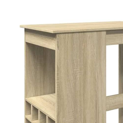 Barski stol s držačima boja hrasta 90x47,5x103,5 cm drveni - sonoma hrast 1 Cijena