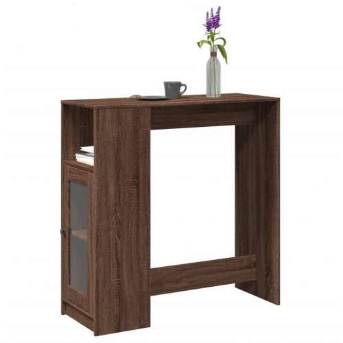 Barski stol s držačima boja hrasta 101x40x103,5 cm drveni - Smeđi hrast 1 Cijena