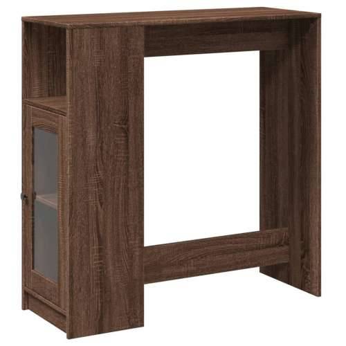 Barski stol s držačima boja hrasta 101x40x103,5 cm drveni - Smeđi hrast 1 Cijena
