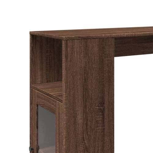 Barski stol s držačima boja hrasta 101x40x103,5 cm drveni - Smeđi hrast 1 Cijena