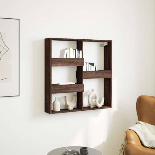 Zidni ormarić smeđa boja hrasta 80x15x80 cm konstruirano drvo - Smeđi hrast 80 x 15 x 80 cm 1 Cijena