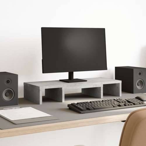 Stalak za monitor podesivi boja betona 60 x 24 x 10,5 cm drveni - Beton siva 60 x 24 x 10.5 cm Cijena