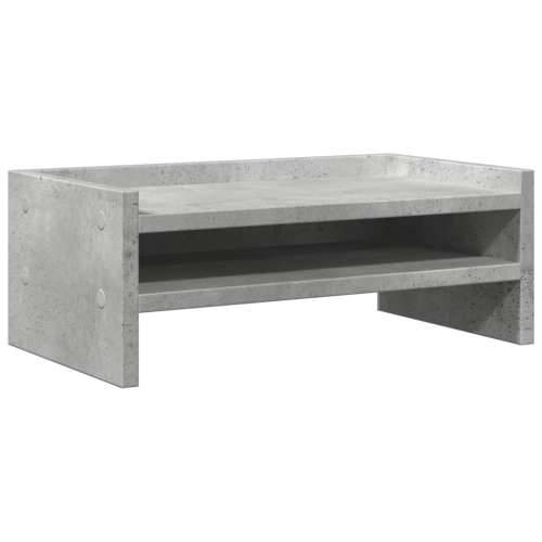 Stalak za monitor siva boja betona 42x24x16 cm drveni - Beton siva 42 x 24 x 16 cm Cijena