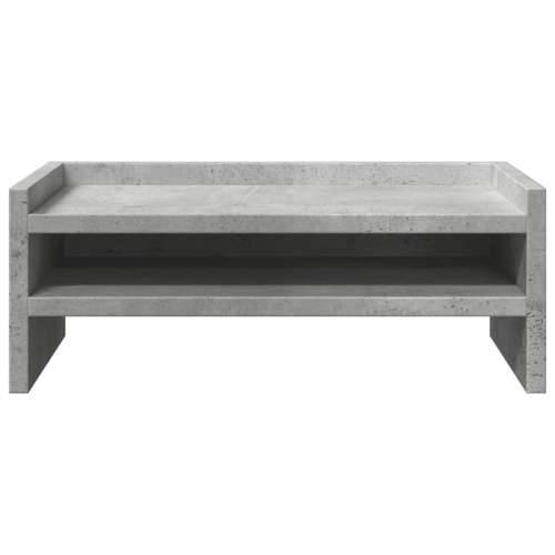 Stalak za monitor siva boja betona 42x24x16 cm drveni - Beton siva 42 x 24 x 16 cm Cijena