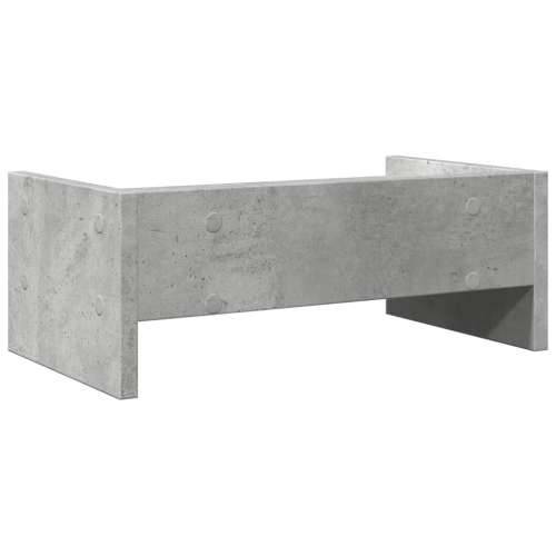 Stalak za monitor siva boja betona 42x24x16 cm drveni - Beton siva 42 x 24 x 16 cm Cijena
