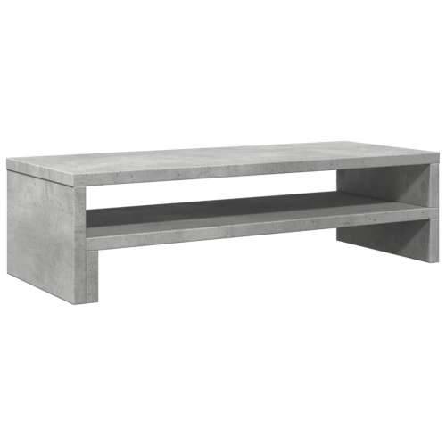 Stalak za monitor siva boja betona 54x22x15 cm drveni - Beton siva Cijena