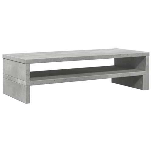 Stalak za monitor siva boja betona 54x22x15 cm drveni - Beton siva Cijena