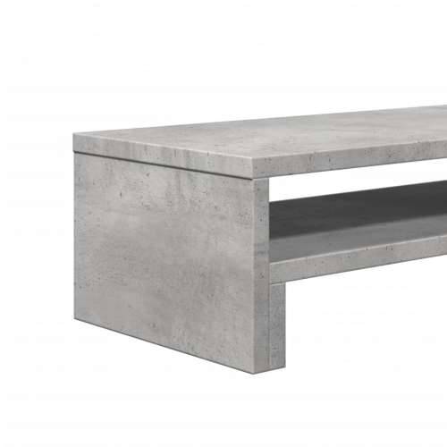 Stalak za monitor siva boja betona 54x22x15 cm drveni - Beton siva Cijena