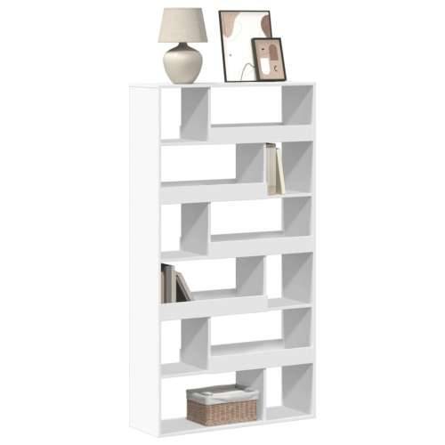 Regal za knjige bijeli 100 x 33 x 187,5 cm konstruirano drvo - Bijela 1 187.5 cm Cijena