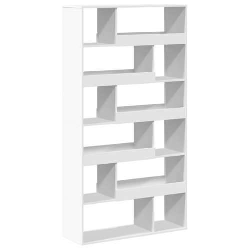 Regal za knjige bijeli 100 x 33 x 187,5 cm konstruirano drvo - Bijela 1 187.5 cm Cijena