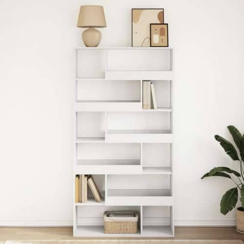 Regal za knjige bijeli 100 x 33 x 187,5 cm konstruirano drvo - Bijela 1 187.5 cm Cijena