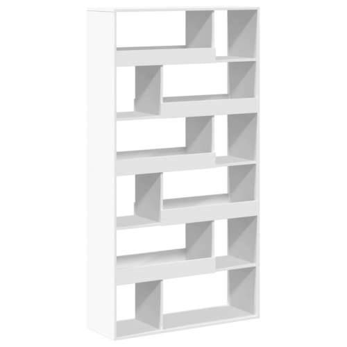 Regal za knjige bijeli 100 x 33 x 187,5 cm konstruirano drvo - Bijela 1 187.5 cm Cijena