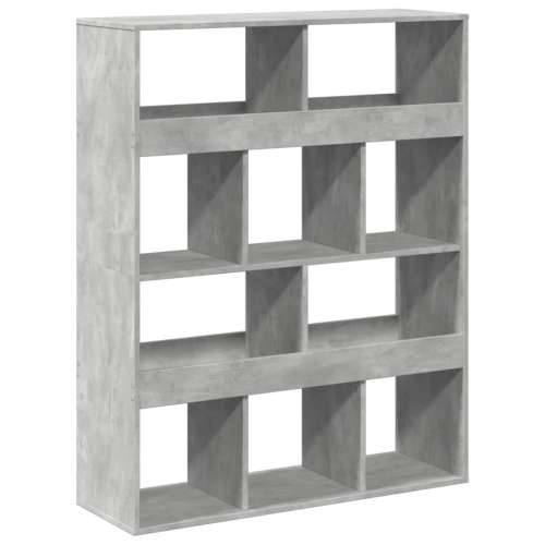 Regal za knjige boja betona 100x33x125,5 cm konstruirano drvo - Beton siva 1 125.5 cm Cijena