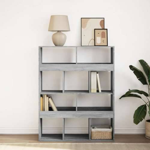 Regal za knjige boja hrasta 100x33x125,5 cm konstruirano drvo - Sivi hrast sonoma 1 125.5 cm Cijena