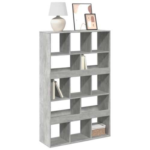 Regal za knjige boja betona 100x33x156,5 cm konstruirano drvo - Beton siva 1 156.5 cm Cijena