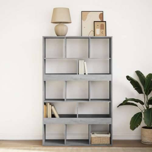 Regal za knjige boja betona 100x33x156,5 cm konstruirano drvo - Beton siva 1 156.5 cm Cijena
