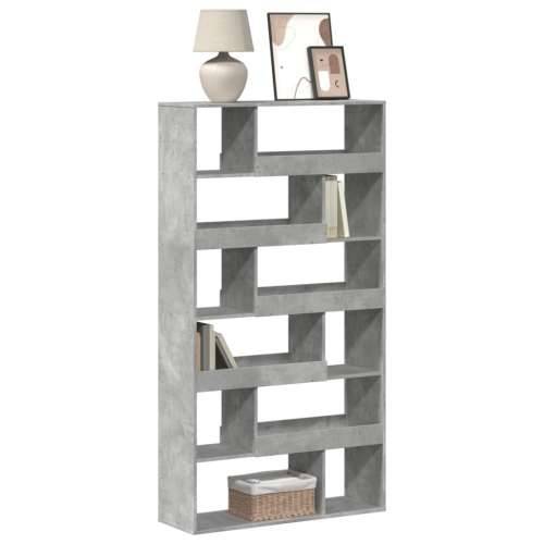 Regal za knjige boja betona 100x33x187,5 cm konstruirano drvo - Beton siva 1 187.5 cm Cijena