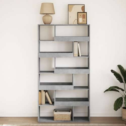 Regal za knjige boja betona 100x33x187,5 cm konstruirano drvo - Beton siva 1 187.5 cm Cijena