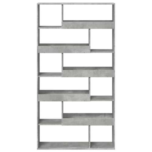 Regal za knjige boja betona 100x33x187,5 cm konstruirano drvo - Beton siva 1 187.5 cm Cijena