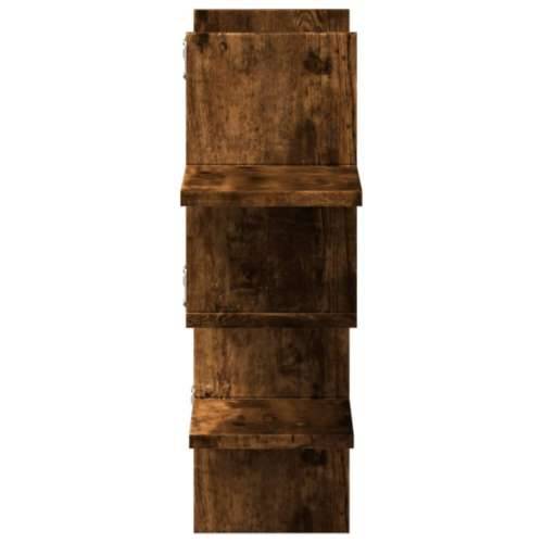 Zidna polica boja hrasta 124,5x18x60,5 cm konstruirano drvo - Dimljeni hrast 1 Cijena