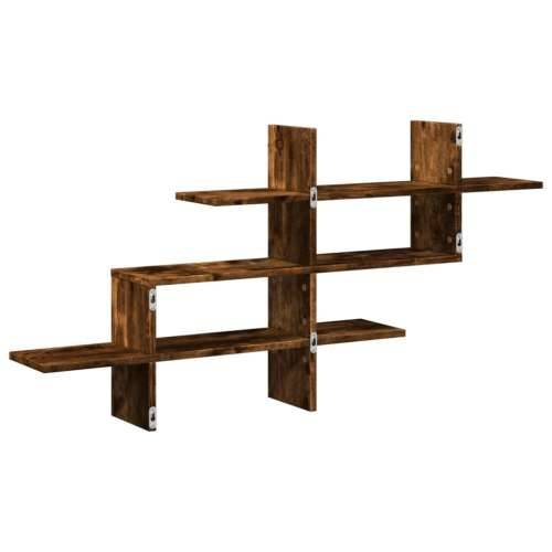 Zidna polica boja hrasta 124,5x18x60,5 cm konstruirano drvo - Dimljeni hrast 1 Cijena