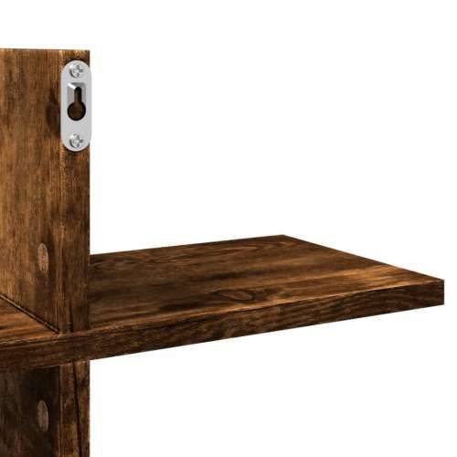Zidna polica boja hrasta 124,5x18x60,5 cm konstruirano drvo - Dimljeni hrast 1 Cijena