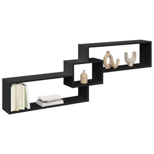 Zidni ormarić crni 158x18x53 cm od konstruiranog drva - Crna 1 Cijena