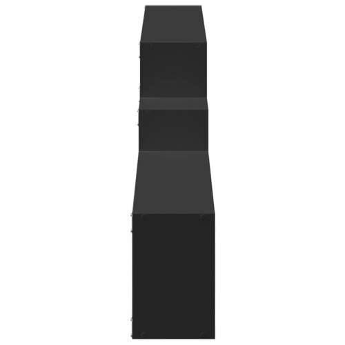 Zidni ormarić crni 158x18x53 cm od konstruiranog drva - Crna 1 Cijena