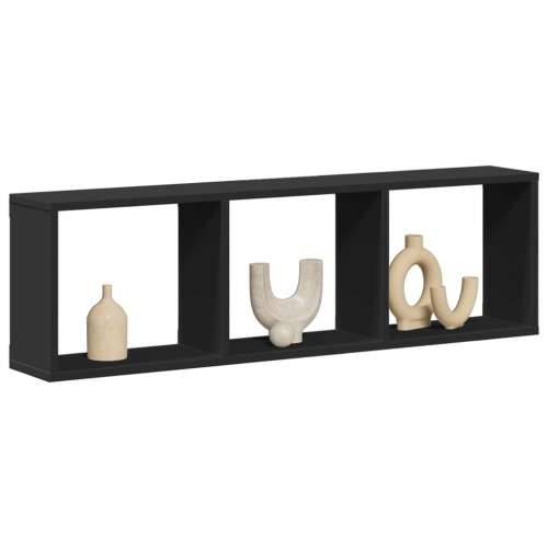 Zidni ormarić crni 100x16x30 cm od konstruiranog drva - Crna 100 x 16 x 30 cm 1 Cijena