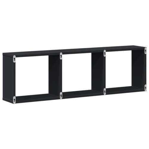 Zidni ormarić crni 100x16x30 cm od konstruiranog drva - Crna 100 x 16 x 30 cm 1 Cijena