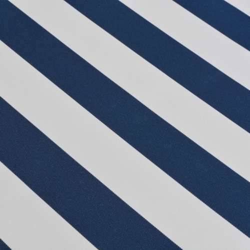 Sklopiva tenda na ručno upravljanje 450 cm crno-bijela - Plava i bijela 450 cm 1 Cijena