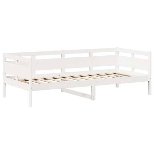 Dnevni krevet i klupa s krovom bez madraca bijeli 80x200 cm - Bijela 80 x 200 cm Cijena