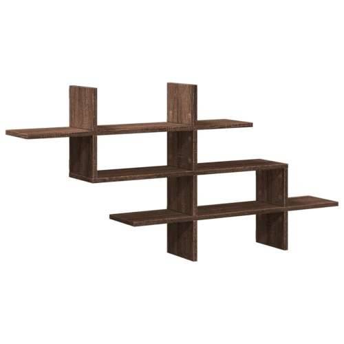 Zidna polica boja hrasta 124,5x18x60,5 cm konstruirano drvo - Smeđi hrast 1 Cijena