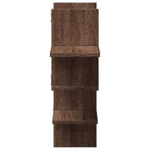 Zidna polica boja hrasta 124,5x18x60,5 cm konstruirano drvo - Smeđi hrast 1 Cijena