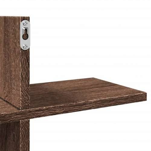 Zidna polica boja hrasta 124,5x18x60,5 cm konstruirano drvo - Smeđi hrast 1 Cijena