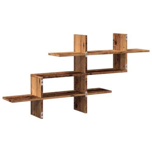 Zidna polica boja staro drvo 124,5x18x60,5 cm konstruirano drvo - Staro drvo 1 Cijena
