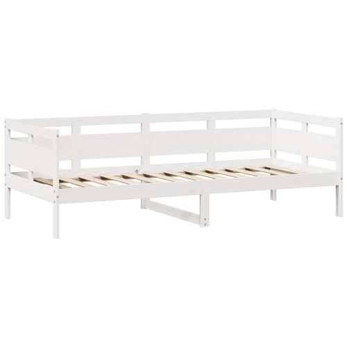 Dnevni krevet s ladicama bez madraca 80x200 cm masivno drvo Bijela 90 x 190 cm Cijena