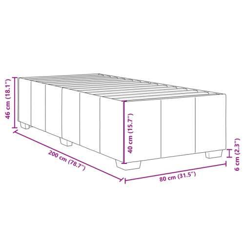 Okvir kreveta s oprugama i madrac svjetlosivi 80x200cm tkanina - Svjetlosiva 80 x 200 cm Cijena