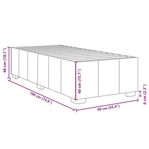 Box spring krevet s madracem svjetlosivi 90x190 cm od tkanine - Svjetlosiva 90 x 190 cm Cijena