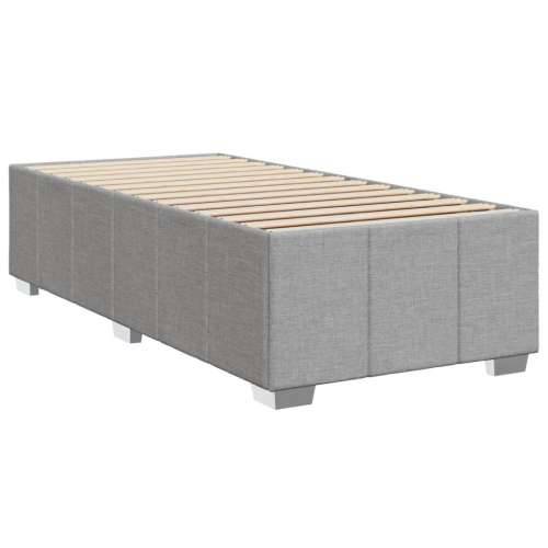 Okvir kreveta s oprugama i madrac svjetlosivi 90x200cm tkanina - Svjetlosiva 90 x 200 cm Cijena