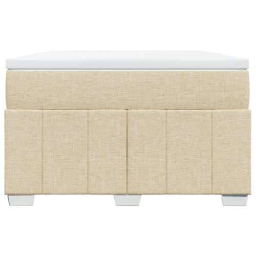 Krevet box spring s madracem krem 120 x 190 cm od tkanine - Krema 120 x 190 cm Cijena