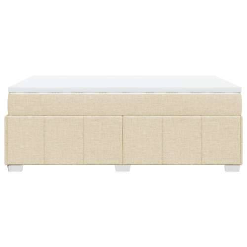 Krevet box spring s madracem krem 120 x 190 cm od tkanine - Krema 120 x 190 cm Cijena
