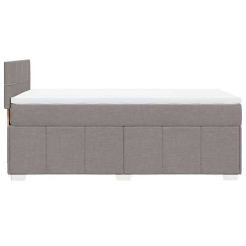 Krevet s oprugama i madracem smeđesivi 90x200 cm od tkanine Sivo-smeđa 90 x 200 cm Blok s kvadratima Cijena