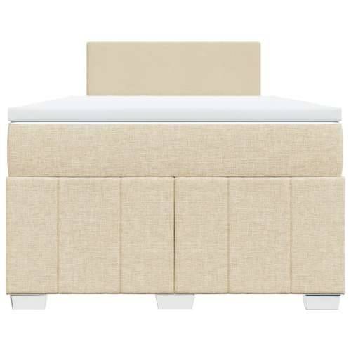 Krevet box spring s madracem krem 120 x 190 cm od tkanine - Krema 120 x 190 cm Gladak dizajn Cijena