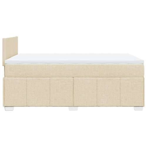 Krevet box spring s madracem krem 120 x 190 cm od tkanine - Krema 120 x 190 cm Gladak dizajn Cijena