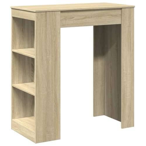 Barski stol s držačima boja hrasta 95x47x103,5 cm drveni - sonoma hrast 1 Cijena